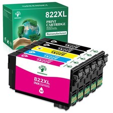 5PK 822XL T822XL Ink Cartridge For Epson WorkForce Pro WF-3820 WF-4833 WF-4820 picture