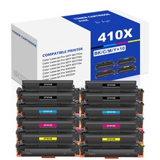10PK CF410X 410X Toner Set Fits HP Color LaserJet Pro MFP M477fdw M377dw M452nw picture