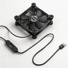 Dual Voltage 120mm USB Cooling Fan | 5V/12V 3 Speed Quiet | 18dB Ultra Quiet, 3 picture