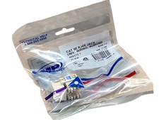 CAT5e RJ45 110 Punch Down AMP 406372-7 Modular Snap-In Jack - RED (Qty 1) picture