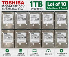 Lot of 10 Toshiba 1TB 2.5