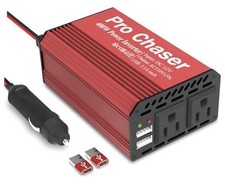 Pro Chaser 400W Car Power Inverter 12V DC to 110V AC Car Truck RV Inverter Red picture