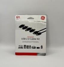 GE Universal USB 2.0 Cable Kit 6 ft for ALL BRANDS 33758 picture