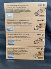 NEW XEROX ~C/M/Y/B~ High Capacity Toner Cartridges 106R01594/95/96/97 WorkCentre picture