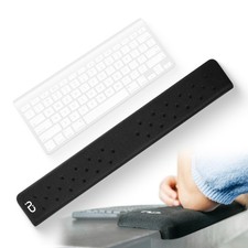 L-Shaped Desk Edge Wrist Rest 26x3 Inch Memory Foam Elbow Forearm Support Black picture