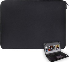 Laptop Sleeve 14 inch Black Water-Resistant Neoprene Notebook Computer Briefcase picture