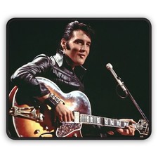Elvis Presley Gaming Mouse Pad, Rock n Roll Desk Mat, Music Lover Gift, Retro picture