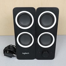 Logitech Z200 10W Multimedia Speakers Pair Black Gaming Computer Tested picture