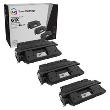 LD Reman Replacement 3pk C8061X HY for HP 61X Black 4100mf 4100dtn 4100n 4101mfp picture