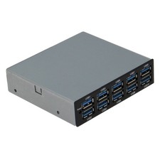 SEDNA - Internal 10 Port USB 3.0 Hub (Floppy Bay), Black picture