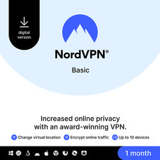 NordVPN Basic, 10 Devices, 1-Month, Premium VPN Software, Digital Code picture
