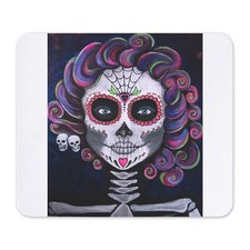 CafePress Sugar Skull Candy 2 Mousepad  (374441293) picture