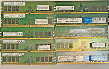 Lot of 10 8GB DDR4-2666 PC4-21300 1Rx8 UDIMM Desktop RAM 80GB Mixed Brands picture
