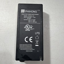 Phihong POE29U-560 Gigabit PoE Injector 56V 0.536A Power Supply Black picture