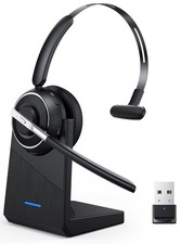 Wireless Headset with Mic for Work Bluetooth Headset with Microphone for PC picture