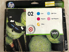 HP 02 Genuine/Original Ink Cartridge Set Cyan Lt Cyan Magenta Lt Magenta Yellow picture