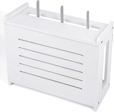 Router Shelf Wall Mount Wifi Router Storage Box Modem Cable Cover Organized Powe picture
