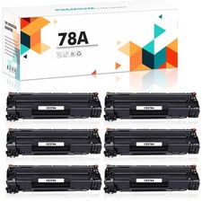 6 Pack CE278A Toner Compatible With HP LaserJet Pro M1536DNF P1606DN P1600 P1566 picture