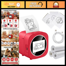 AI Voice Sticker Maker for Kids - Mini Thermal Printer, 6 Art Modes, Inkless, Po picture