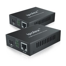 1.25G Gigabit SFP To RJ45 Fiber Ethernet Media Converter 1000Base 2 PCS picture