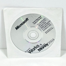 Microsoft Works And Money 2004 PC Software w/ Product Key, Sealed picture