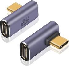 USB C Right Angle Adapter 40Gbps, 8K@60Hz, 100W, USB C 90 Degree picture