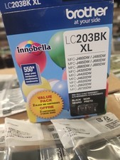Brother Genuine LC203 XL Black Ink (3) Cartridge, LC203 XL Magenta Ink (1) picture