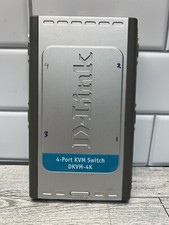 D-Link 4 Port KVM Switch DKVM-4K All wires needed included picture