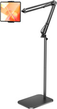 Tablet Floor Stand with 4.5LB Heavy Metal Base,Overhead Bed Phone Stand Angle He picture