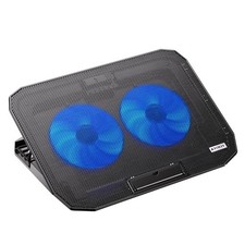 Ultra Slim Laptop Cooling Pad Dual Fan Adjustable Stand for 10 to 15.6 Inch PCs picture
