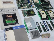 Mixed Lot Computer Parts: Motherboards RAM CPUs Fans Hard Drives IC Chips picture
