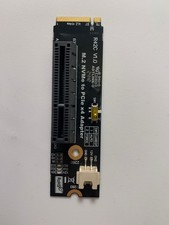 ADT PCIe 4.0 M.2 Key-M to PCI-E X4 X16 Riser Adapter Card SATA Power Adapter picture