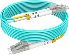 15M(50Ft) OM4 LC LC Fiber Patch Cables MMF Multimode, Options 0.2M~153M, Fiber O picture