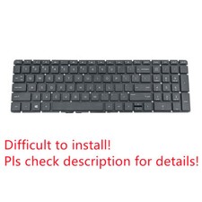 Original US Black Non-Backlit Keyboard for HP 15-bs144wm picture
