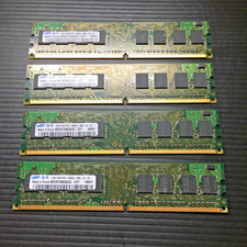 4PCS Samsung 1GB 1Rx8 PC2-6400U-666-12-ZZ M378T2863QZS-CF7 PC Memory picture