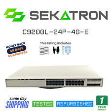 🔀 Cisco C9200L-24P-4G-E • 24x 1G PoE+ • 4x 1G SFP Network Essentials ⚡FastShip picture