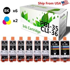 8-Pack PGI-35 CLI-36 Ink Cartridge Used for Canon PIXMA iP110 Mini260 Printer picture