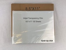 8.5 x 11 Inch Waterproof Inkjet Transparency Film for Silk Screen Printing (5... picture