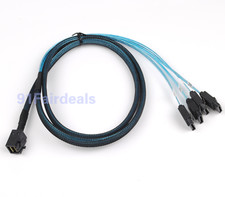 2Pcs Internal Mini SAS Cable SFF-8643 to HDD for LSI SAS 9340-8i SAS3008 M1215 picture