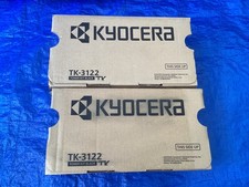 NEW Lot of 2, Genuine Kyocera TK-3122 Black Toner Cartridges picture
