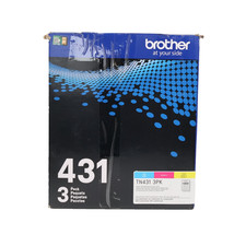 Brother TN431 3-PK Toner Cartridge Cyan Magenta Yellow - SEALED POUCH picture