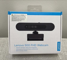 New Sealed Lenovo 500 FHD Webcam - Black (P/N: 4XC0V13599) picture