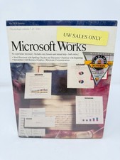 Microsoft Works Academic Edition V2.0 For DOS New Sealed Vintage picture