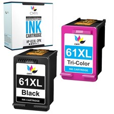 Compatible CMYi HP 61XL Black Color Ink Cartridges 61 XL Cartridge Combo Pack picture