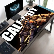 1 Large E-sports Gaming Mouse Pad, Featuring a Scene of Two Players Facing Eac picture