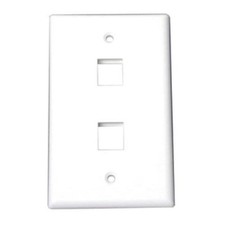 StarTech Dual Outlet RJ45 Universal Wall Plate White (PLATE2WH) picture