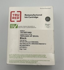 Tru Red Black Ink Cartridge TRT6M14AN HP 902XL High Yield New in Box picture