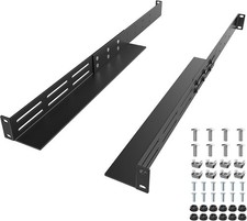 1U Universal Rack Mount Rails 4-Post Server Rack Shelf Rail picture
