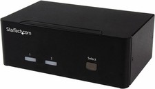 StarTech 2-Port Dual-Monitor VGA KVM Switch, USB Hub, Audio, 1920x1200 picture