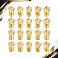 20Pcs 3D Printer Nozzle Brass Nozzle 0.1mm Extruder Print Head for 1.75mm M6 3D picture